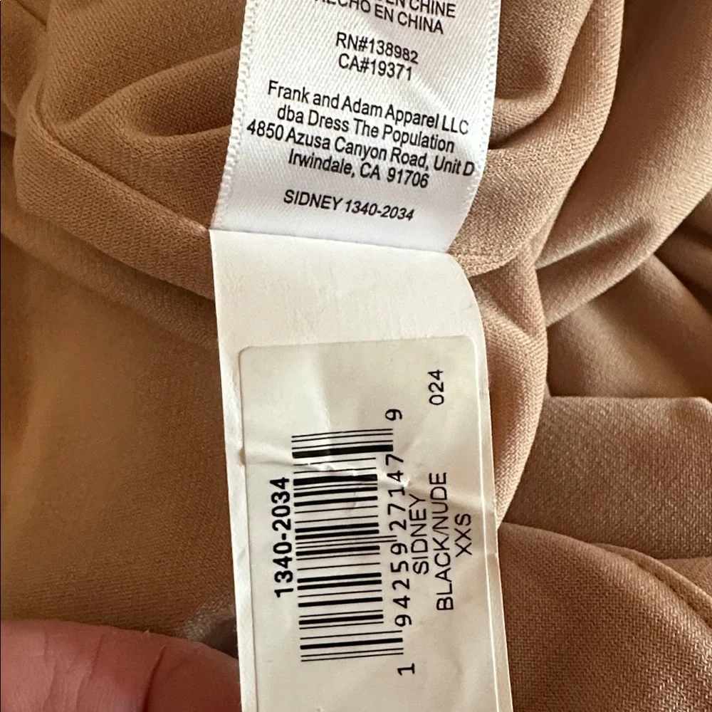 Dress the Population Sidney Black Floral Lace bodycon sheer lace XXS Maxi Dress - Picture 15 of 16